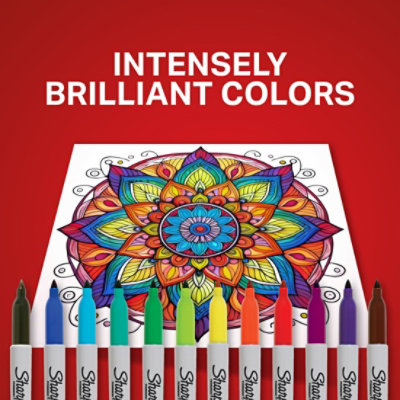 Sharpie Permanent Marker Fine Point Assorted - 8 Count - Image 4