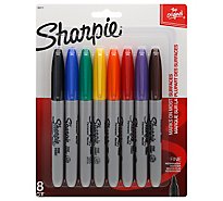 Sharpie Permanent Marker Fine Point Assorted - 8 Count