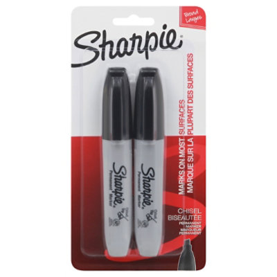 Sharpie Permanent Marker Chisel Point Black - 2 Count - Image 3