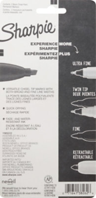 Sharpie Permanent Marker Chisel Point Black - 2 Count - Image 4