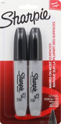 Sharpie Permanent Marker Chisel Point Black - 2 Count - Image 2