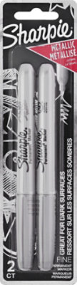 Sharpie Permanent Marker Metallic Fine Silver - 2 Count - Image 2