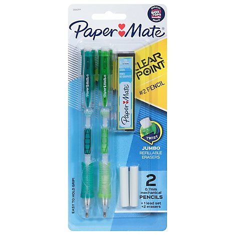 Paper Mate Mechanical Pencil Jumbo #2 0.7 Mm - 2 Count