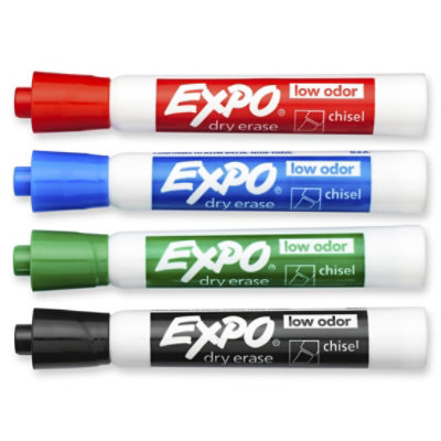 Expo Dry Erase Markers Intense Colors Chisel Tip - 4 Count - Image 3