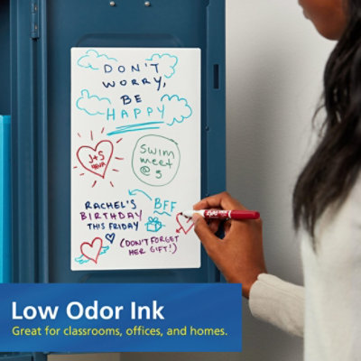 Expo Dry Erase Markers Low Odor Ink Fine Tip Assorted Ink - 4 Count - Image 4