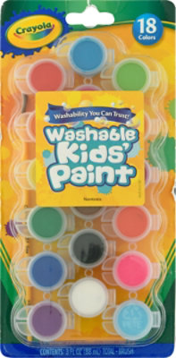 Crayola Kids Paint Washable Assorted Colors - 18 Count - Image 2