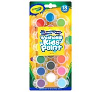 Crayola Kids Paint Washable Assorted Colors - 18 Count