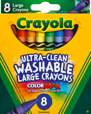 Crayola Crayons Washable Large - 8 Count - Image 2