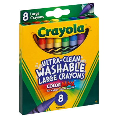Crayola Crayons Washable Large - 8 Count - Image 1