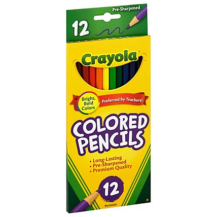 Crayola Colored Pencils Sharpened - 12 Count - Image 1