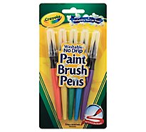 Crayola Paint Brush Pens No Drip Washable - 5 Count