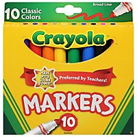 Crayola Markers Broad Line Classic Colors - 10 Count - Image 1