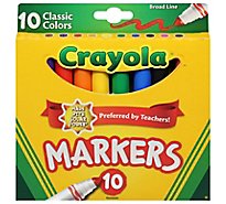 Crayola Markers Broad Line Classic Colors - 10 Count