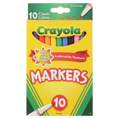 Crayola Markers Fine Line Classic Colors - 10 Count - Image 2