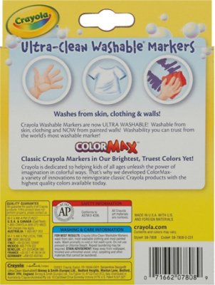 Crayola Markers Broad Line Classic Colors Washable - 8 Count - Image 4