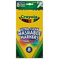 Crayola Markers Washable Fine Line Classic Colors Ultra Clean - 8 Count - Image 3