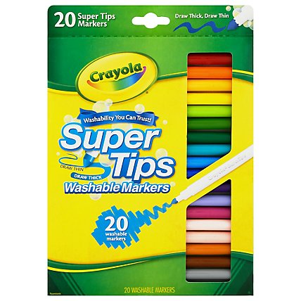 Crayola Markers Washable Super Tips - 20 Count - Image 3
