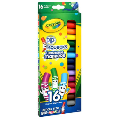 Crayola Markers Washable Pip Squeaks - 16 Count - Star Market