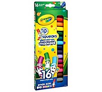 Crayola Markers Washable Pip Squeaks - 16 Count