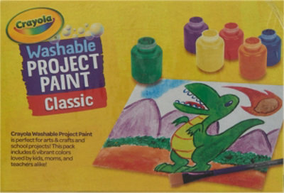 Crayola Kids Paint Washable Classic Colors Bottles - 6 Count - Image 4