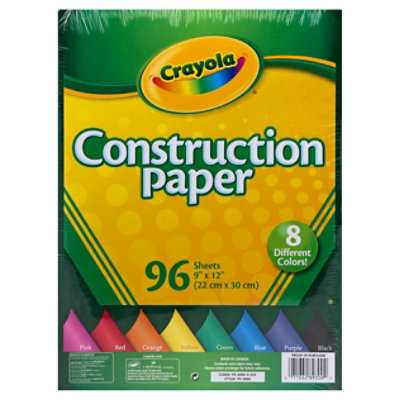 Crayola® Construction Paper, 96 pc - Harris Teeter