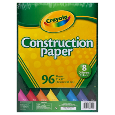 Crayola Construction Paper 96 Ea, School Supplies