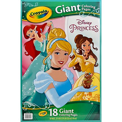Crayola Coloring Pages Giant Disney Princess Mermaid - 18 Count - Image 2