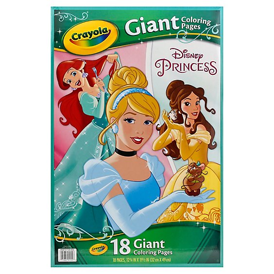 Crayola Coloring Pages Giant Disney Princess Mermaid - 18 Count