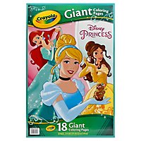Crayola Coloring Pages Giant Disney Princess Mermaid - 18 Count - Image 1