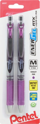 Pentel Energel RTX Liquid Gel Pen Medium Line Violet - 2 Count - Image 2