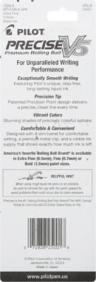 Pilot Precise V5 Rolling Ball Black Ink Extra Fine Pen - 2 Count - Image 4