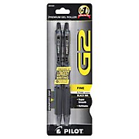 Pilot G2 Gel Roller Pens Premium Fine (0.7 mm) Black Ink - 2 Count - Image 3