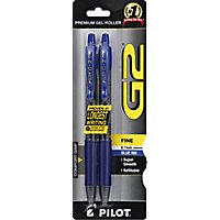 Pilot G2 Gel Ink Rolling Ball Fine Point Blue - 2 Count - Image 2