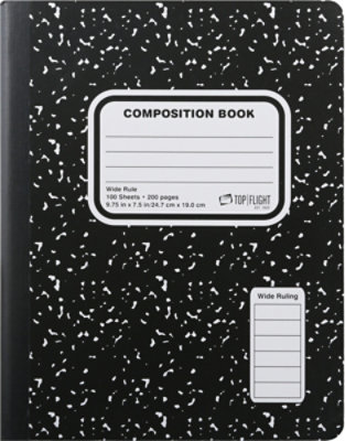 Top Flight Composition Book Wide Rule 100 Sheets - Each - Image 2