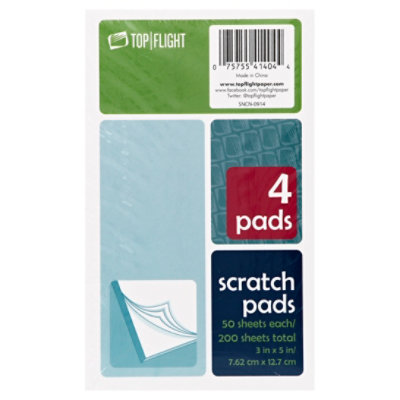 Top Flight Scratch Pads - 4 Count - Image 1