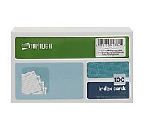 Top Flight Index Cards Ruled 3 Inch x 5 Inch 100 Count - Each