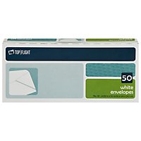 Top Flight Envelopes White No. 10 4.125 Inch x 9.5 Inch - 50 Count - Image 3