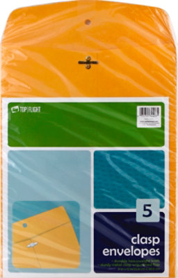 Top Flight Envelopes Clasp 9 Inch x 12 Inch - 5 Count - Image 2