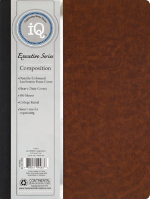 IQ Composition Book Executive Series College Ruled 100 Sheets - Each - Image 2