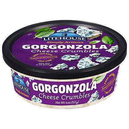 Litehouse Simply Artisan Gorgonzola Cheese Crumbles - 4 Oz. - Image 3
