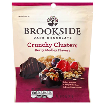 Brookside Dark Chocolate Crunchy Clusters Berry Medley Flavors - 5 Oz