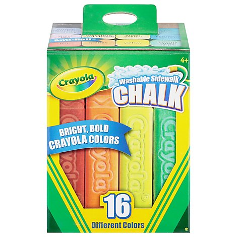 Crayola Sidewalk Chalk Washable 4+ - 16 Count
