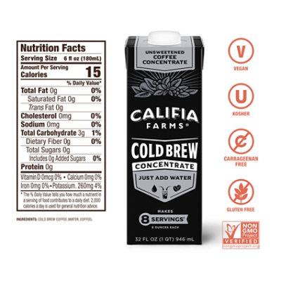 Califia Farms Coffee Cold Brew Concentrated - 32 Fl. Oz. - Image 4