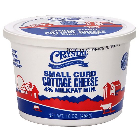 Crystal Small Curd 4% Cottage Cheese - 16 Oz