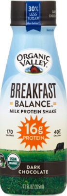 Organic Valley Organic Balance Protein Shake Milk Dark Chocolate - 11 Fl. Oz. - Image 2