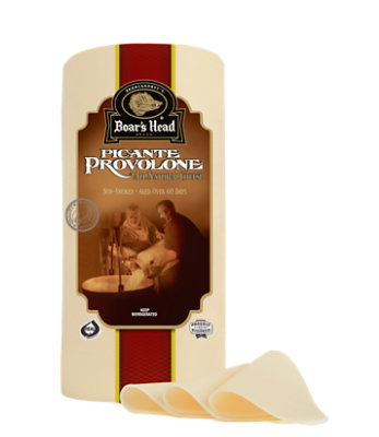 Boar's Head Provolone Sharp Picante Cheese - 0.50 Lb