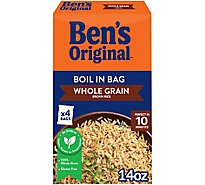 Ben's Original Boil In Bag Parboiled Whole Grain Brown Dry Rice Box Multipack - 4-14 Oz