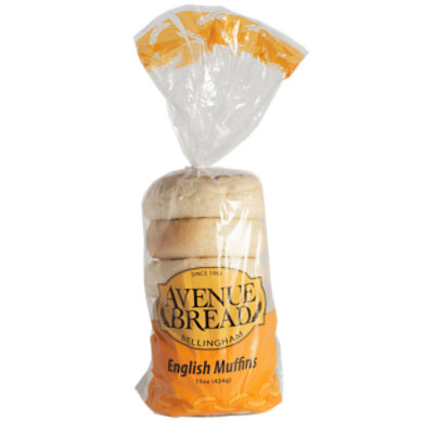 Avenue Bread English Muffins Plain - 15 Oz - Image 1