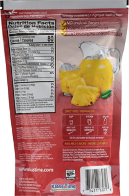 Klass Drink Mix Sweetened Pineapple Flavored - 14.1 Oz - Image 5
