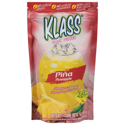 Klass Drink Mix Sweetened Pineapple Flavored - 14.1 Oz